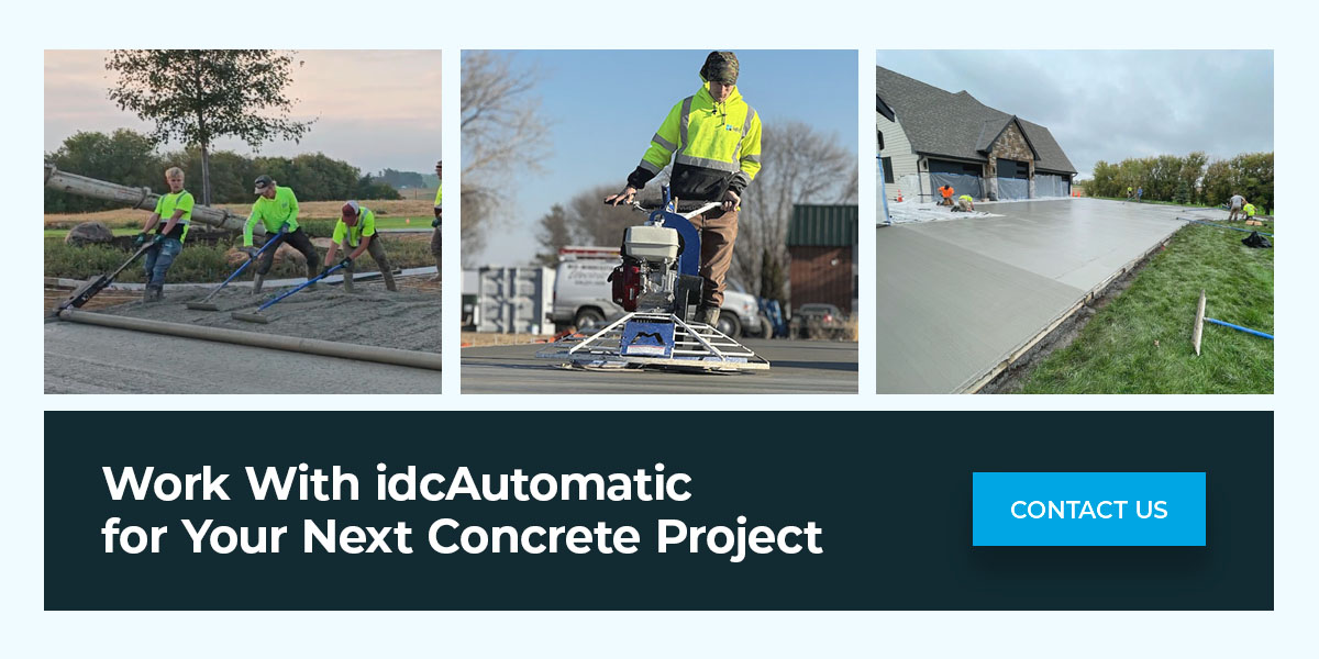 Work With idcAutomatic for Your Next Concrete Project